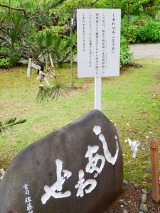 護国神社のしあわせ石