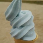 ひたち海浜公園のネモフィラソフトクリーム