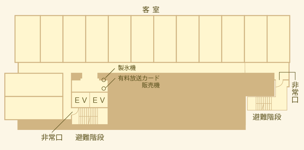 客室フロアのご案内